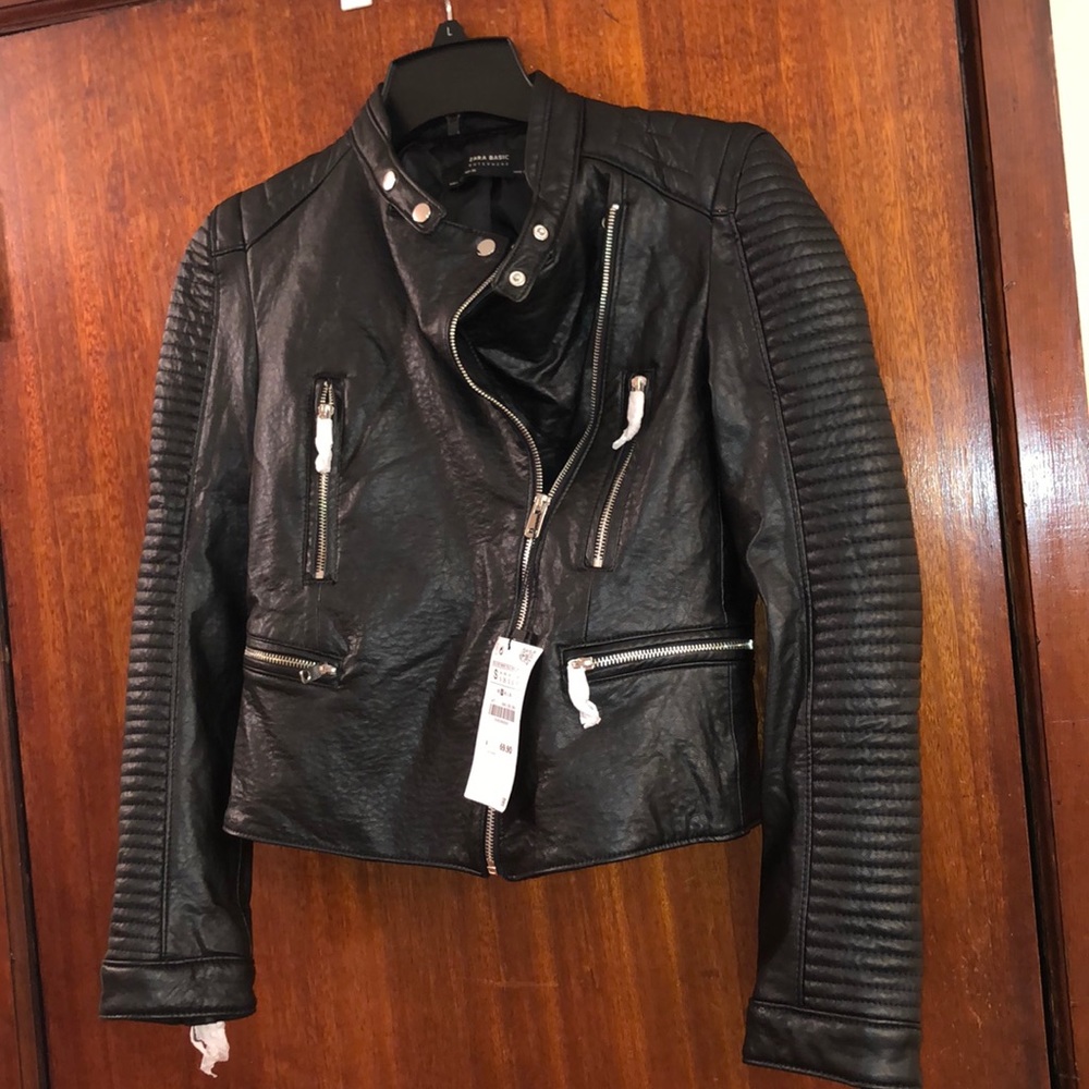 Brand new Zara leather jacket
